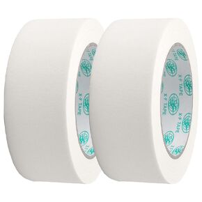 Drafting Tape,1.38 inch Width Masking Tape, Wider Beige White Acid-Free Painting Tape,Paper Tape, Artists Tape,Labeling Tape for Art Craft at Home Office School Stationery (55 Yards x2 Rolls)