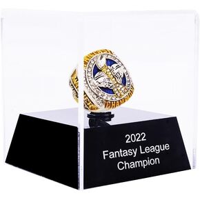 2022 Fantasy Football Championship Ring Trophy - Gold And Silver Plated | FFL Champion Ring