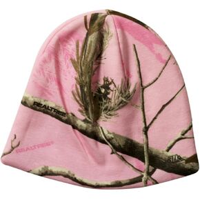 Realtree mens Licensed Camo Knit Hunting Beanie Pink Camo