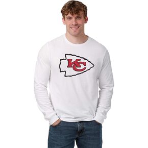 FOCO Men's NFL Team White Primary Logo Long Sleeve T-Shirt