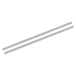uxcell 2Pcs 304 Stainless Steel Rods, 6mm x 254mm Metal Solid Shaft Round Rod Lathe Bar Stock for Model Plane Cars Ship DIY Craft Metal Working