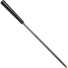 Utoolmart Carbon Steel Needle File, Mini Steel Needle File Set, 3mm x 140mm Round Files Tools with Plastic Handle, for Metal Glass Stone with Fine Sanding