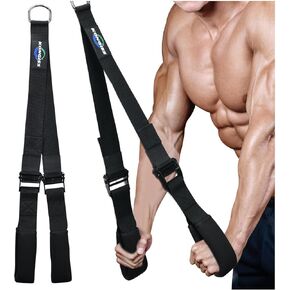 Adjustable Tricep Rope Cable Attachment, Tricep Pull Down Rope, Gym Rope Grip with Anti-Slip Handles, Home Gym Working Out Accessories for Push Downs,Crunches,Facepulls-Black