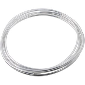 Round Pipe,ULIFESTAR Flexible Coiled Tubing,Soft Aluminum Pipe,Metal Seamless Pipe,Hollow Automotive Oil Pipe Roll,Fuel Line Tube for Air-conditioning,Fridge,DIY Projects