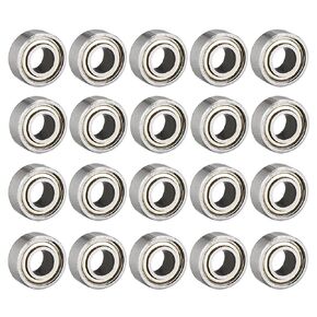 Small Bearings 20pcs 3mm(0.12in) X 7mm(0.28in) X 3mm(0.12in) Durable 683ZZ Double Shield Deep Groove Bearing Zealous Bearings Textile Equipment