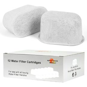 12 Pack Keurig Compatibale Water Filters Cartridges, Keurig Filter Replacement, Compatible with Keurig 2.0 and 1.0, 24 Months Supply