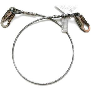 Guardian Fall Protection 10472 6-Foot Vinyl Coated Galvanized Cable Choker Anchor with Snaphook Ends