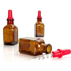 Amber Glass Barnes Dropper Bottles | 30 ml | 3-Pack