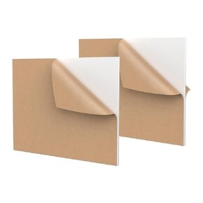 INTELLIMADE, Acrylic Sheet Plexiglass 8.5" x 11" Rectangle Panel 1/4" (6mm) Thick, Cast Plexi Glass Board with Protective Paper for Signs, DIY Display Projects, Craft and Easy to Cut, 2-Pack, White