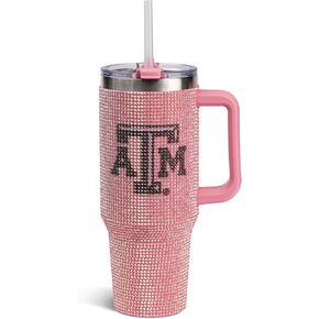 The Memory Company | Licensed NCAA 40oz Pink Bling Game Day Tumbler