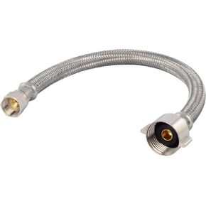 Eastman 12 inch المرحاض مرنة ، 7/8 بوصة المكسرات بالكرات × 3/8 بوصة توصيل مدخل مضيق ، خرطوم مرحاض مضفر من الفولاذ المقاوم للصدأ ، 48097 in Kuwait