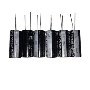 2200uF 50V 16X30 +/-20% -40-+105℃ 6 PCS Aluminum Electrolytic Capacitors