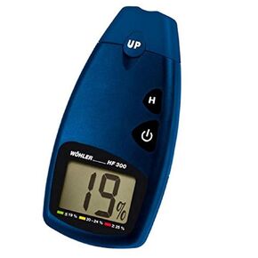 Wohler HF 300 Digital Wood Moisture Meter | Firewood Tester | Large LCD Display | Easy to use