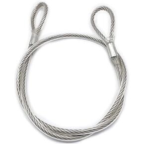 Stainless Steel Safety Cables, Luggage Lock Safety Cable Lightweight Braided Safety Rope for DJ Stage Lighting Bicycle Luggage (3mm x 1m)