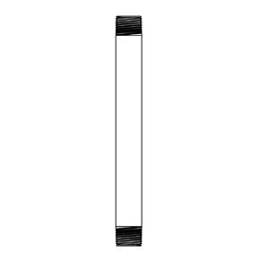 T&S Brass 144X Riser, 3/8"NPT x 6" Long