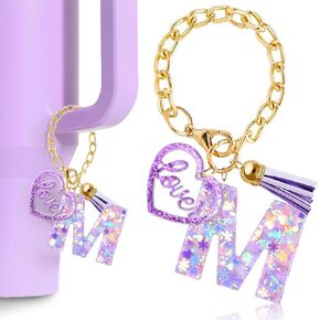 إكسسوارات سحر رسالة لكأس ستانلي ، سحر سلسلة مفاتيح رسائل مبدئية لطيفة مع حب ستانلي تورم in Kuwait