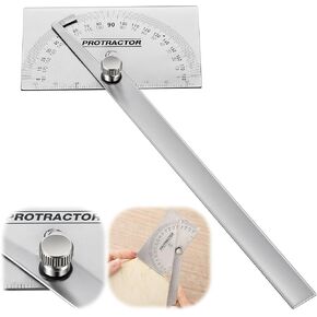المنقلة المعدنية الممتدة ، مكتشف زاوية من 0 إلى 180 درجة ، مقفلة 6 بوصة مع ذراع من الفولاذ المقاوم للصدأ ، أدوات قياس النجارة الخشبية في الرأس أو التصميم المعماري للرسم والقياس in Kuwait