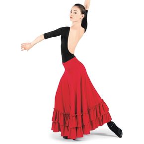 Womens Flamenco Ballroom Skirt