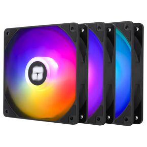 TL-C12C-S X3 CPU Fan 120mm ARGB Case Cooler Fan, 4pin PWM Silent Computer Fan with S-FDB Bearing Included, up to 1550RPM Cooling Fan