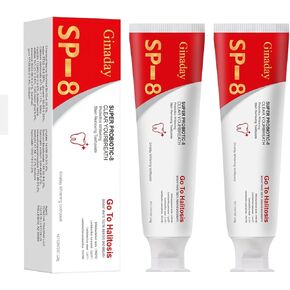Sp-8 Probiotic Toothpaste, Sp 8 Toothpaste Fresh Breath, with Probiotics Oalance Oral Microbiota Deep Cleaning Care Toothpaste -2Pcs