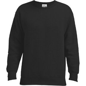 Men's Crew Sweatshirt, Style GHF000, Black, 3X-Large