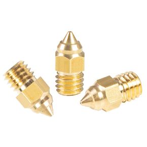 4PCS CR-6 SE MK BRASS FASSEDGRENT 0.25 0.4 0.6 0.8 مم ل 1.75 مم CR6 SE/MAX ، CR-5 PRO ، CR-10 V2 CR10 ENDER 3 V2 ENDER 5 ENDER 3 PRO 3D PRINTER (1x0.25+1x0.4 +1x0.6+1x0.8)