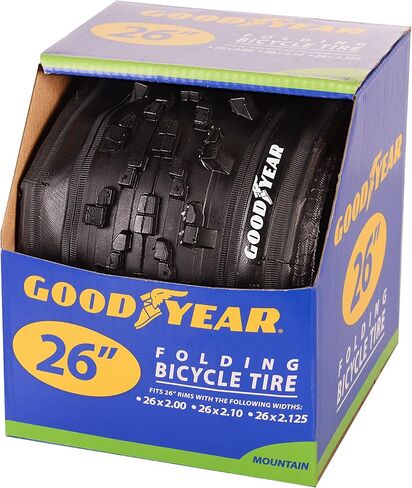 Goodyear Folding Bead Mountain Bike Tire, 26 x 2.1, Black in Saudi Arabia