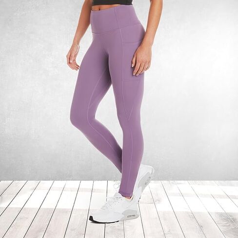 سروال ضيق ناعم عالي الخصر من Zippy للنساء - 28 بوصة - سروال يوجا للتمرين مع جيوب in Kuwait