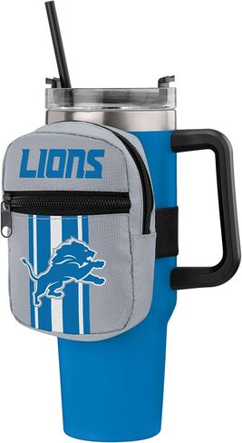 FOCO Detroit Lions NFL Striply Tumbler/Travel Mug Fanny Pack و Top and Front Sheippered Mobicts in Saudi Arabia