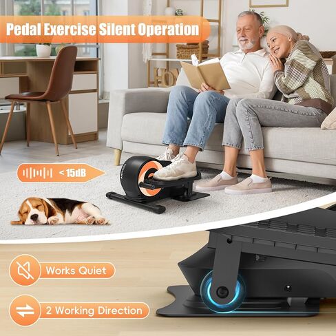 ANCHEER Under Desk Elliptical: Ellipse Leg Exerciser as Seen on Tv, 2 in 1 Standing or Seated Pedal Exerciser, Leg Exerciser While Sitting for Seniors, Foot Exerciser While Sitting for Home Office in Saudi Arabia