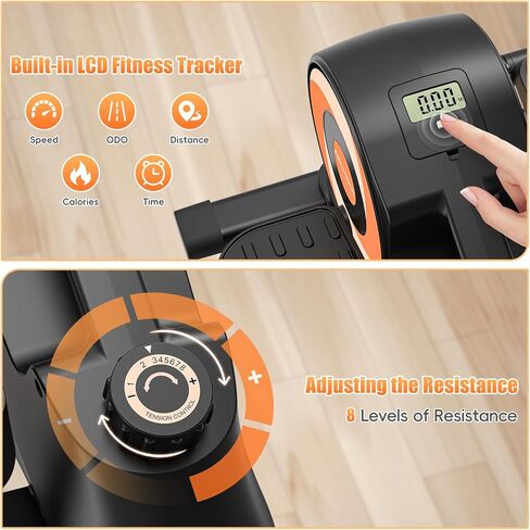 ANCHEER Under Desk Elliptical: Ellipse Leg Exerciser as Seen on Tv, 2 in 1 Standing or Seated Pedal Exerciser, Leg Exerciser While Sitting for Seniors, Foot Exerciser While Sitting for Home Office in Saudi Arabia