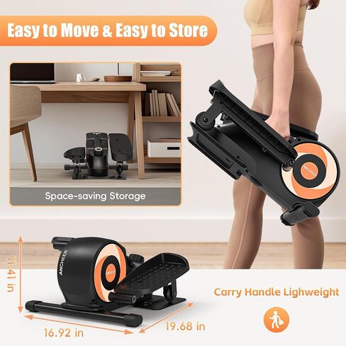 ANCHEER Under Desk Elliptical: Ellipse Leg Exerciser as Seen on Tv, 2 in 1 Standing or Seated Pedal Exerciser, Leg Exerciser While Sitting for Seniors, Foot Exerciser While Sitting for Home Office in Saudi Arabia