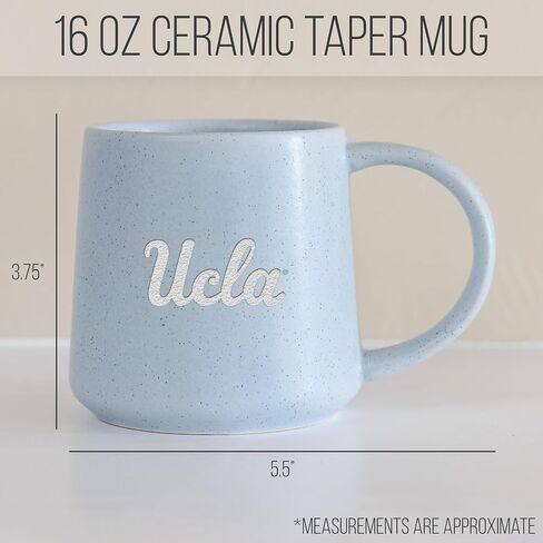 Rico Industries NCAA UCLA Bruins Baby Blue 16oz Ceramic Taper Mug in Saudi Arabia