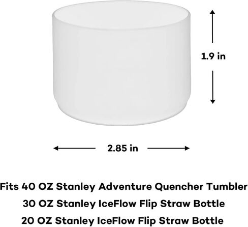 2Pcs Silicone Boot Sleeve for Stanley Cup Accessories, Protective Water Bottle Bottom Cover for Stanley 40 oz Tumbler with Handle in Saudi Arabia