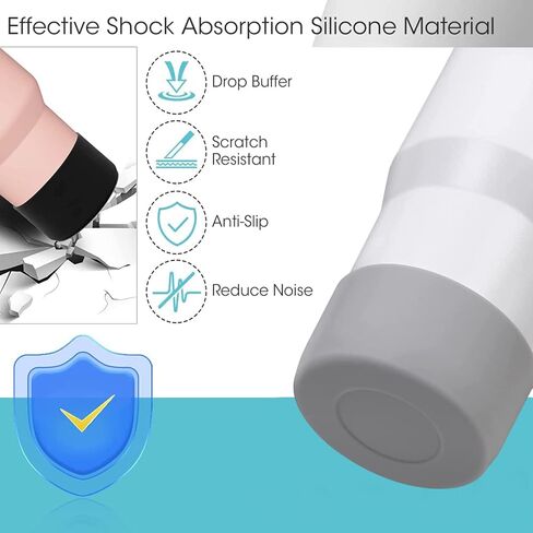2Pcs Silicone Boot Sleeve for Stanley Cup Accessories, Protective Water Bottle Bottom Cover for Stanley 40 oz Tumbler with Handle in Saudi Arabia