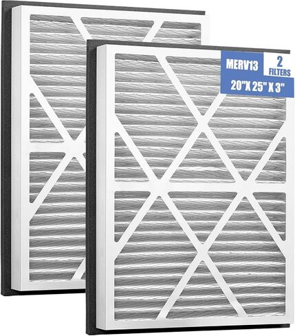 2 pack 20'x25''x3 'استبدال مرشح الهواء fo متوافق مع Zephyr VGF Series Merv 13 return Grille Air Cleaner 20'x25''x3' 'Merv 13 Filter ، 20x25x3 Furnace Filter Merv 13 in Saudi Arabia