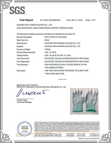 THXTOMS ESD قفازات مضادة ثابتة ، ألياف الكربون عالية المقاومة تحمي جهاز الكمبيوتر الخاص بك آمنة in Kuwait