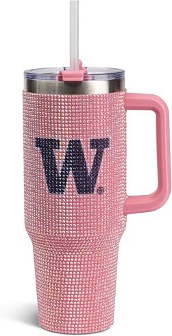 The Memory Company | Licensed NCAA 40oz Pink Bling Game Day Tumbler in Saudi Arabia