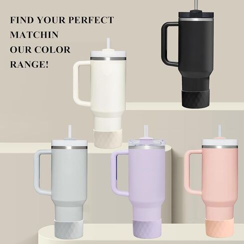 Show-ya Silicone Boot for 𝐒𝐭𝐚𝐧𝐥𝐞𝐲 𝐂𝐮𝐩 40oz-غطاء أحذية السيليكون اللامع ، الغطاء السفلي الخالي من الانزلاق ، 𝐒𝐭𝐚𝐧𝐥𝐞𝐲 𝐂𝐮𝐩 𝐀𝐜𝐜𝐞𝐬𝐬𝐨𝐫𝐢𝐞𝐬 in Kuwait