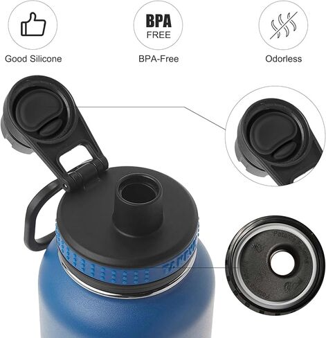 3pcs زجاجة ماء حلقة ختم مطاطية الماء وسدادة بديلة لـ Owala freesip ، سيليكون o الغطاء حلقة طوقا أعلى قطع استبدال الغطاء المتوافقة مع Owala freesip in Kuwait