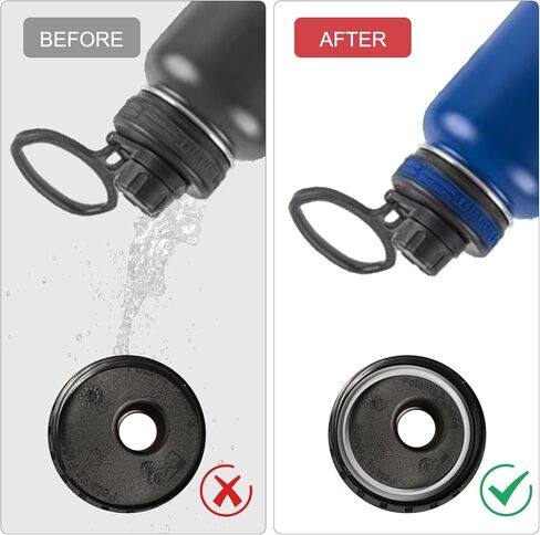 3pcs زجاجة ماء حلقة ختم مطاطية الماء وسدادة بديلة لـ Owala freesip ، سيليكون o الغطاء حلقة طوقا أعلى قطع استبدال الغطاء المتوافقة مع Owala freesip in Kuwait