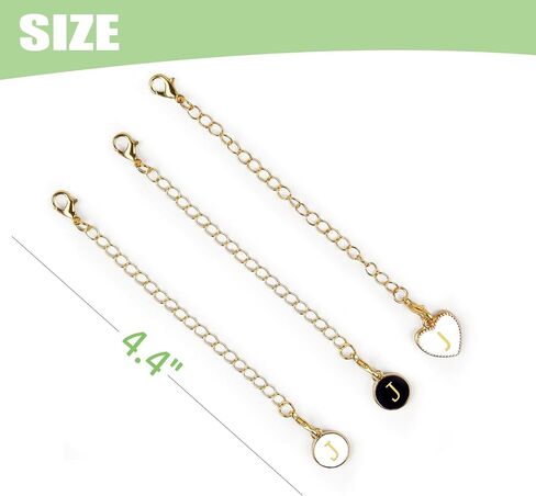 Letter Charm Accessories for Stanley Cup, 3Pcs Initial Name ID Personalized Handle Charms for Stanleys/Simple Modern Tumbler Identification, Applied to Schoolbag Zippers, Purses, Bracelet, Keychain in Saudi Arabia