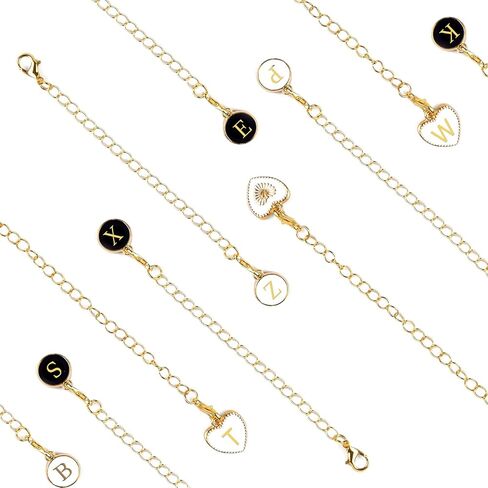 Letter Charm Accessories for Stanley Cup, 3Pcs Initial Name ID Personalized Handle Charms for Stanleys/Simple Modern Tumbler Identification, Applied to Schoolbag Zippers, Purses, Bracelet, Keychain in Saudi Arabia