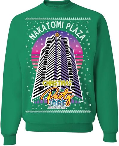 Nakatomi Plaza Christmas Party 1988 Ugly Christmas Sweater Novelty Crewneck Sweatshirt in Saudi Arabia