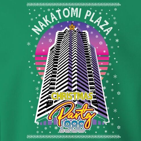 Nakatomi Plaza Christmas Party 1988 Ugly Christmas Sweater Novelty Crewneck Sweatshirt in Saudi Arabia