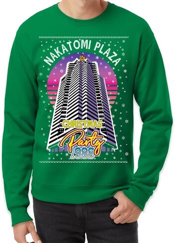 Nakatomi Plaza Christmas Party 1988 Ugly Christmas Sweater Novelty Crewneck Sweatshirt in Saudi Arabia