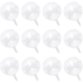 100Pcs Clear Chocolate Box Holder Plastic Round Chocolate Ball Bouquet Holder Flower Packaging Support Rack for Birthday Party