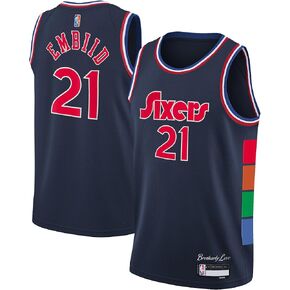 Outerstuff Joel Embiid Philadelphia 76ers Navy #21 Youth 8-20 Alternate Edition Swingman Player Jersey