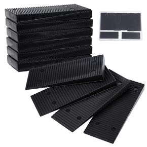 16 PCS Plastic Shims Furniture Shims Shims Composite Shims 3.15 "حشوات سوداء للتسوية سهلة لالتقاط حشوات الأبواب Shims Shims Shims Levelers