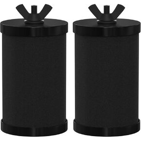2387 Water Filter Replacement, Black Purification Elements Water Purifier Replacement Filters Compatible with Alexapure Pro Gravity Water Filter System, 5,000 Gallon Throughput Capacity, 2 Pack